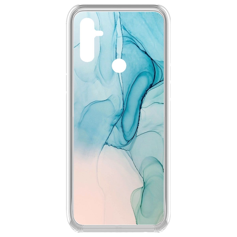 

Чехол-накладка Krutoff Clear Case Абстракт разводы для Realme C3, Прозрачный