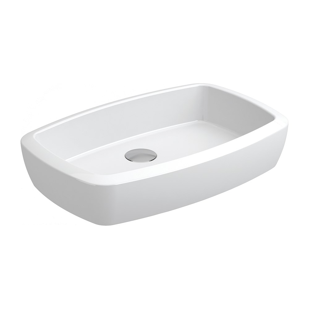 

Раковина накладная 59 см Sanitana Rect Up S10084550400000, белый