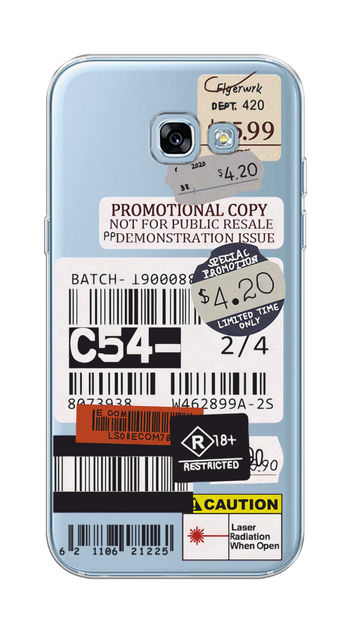 

Чехол на Samsung Galaxy A5 2017 "Flight to Paris", Серый;бежевый, 20650-1