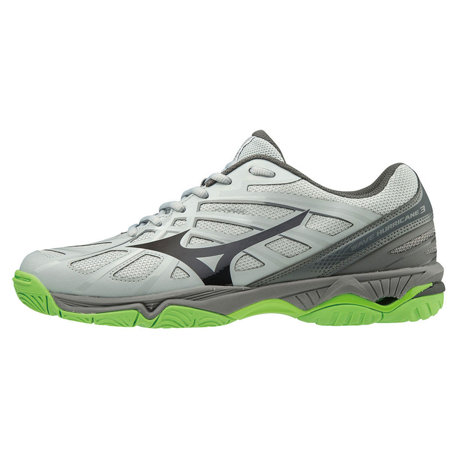 фото Кроссовки мужские mizuno wave hurricane 3 серые 11.5 uk