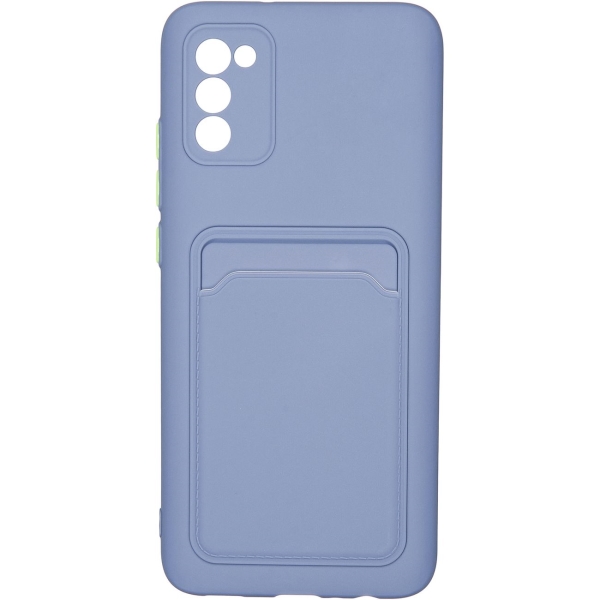 фото Чехол carmega car-sc-smgla02scbl для samsung galaxy a02s card blue