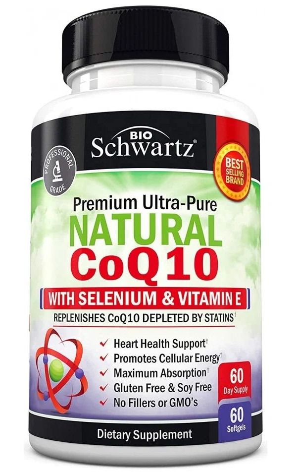 BioShwartz Natural CoQ-10 with Selenium & Vitamin E, 60 капсул