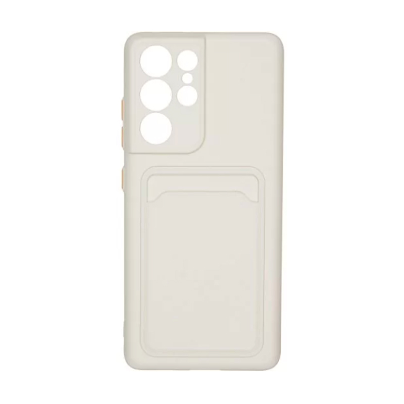 фото Чехол carmega для samsung galaxy s21 ultra card white (car-sc-smgls21ucwh)