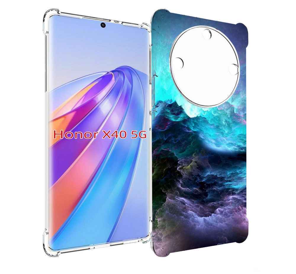

Чехол MyPads Волна для Honor X40, Прозрачный, Tocco