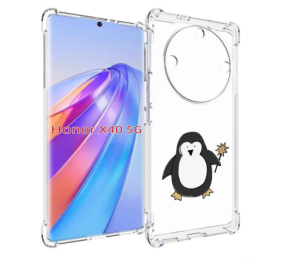 

Чехол MyPads Волшебный пингвин для Honor X40, Прозрачный, Tocco