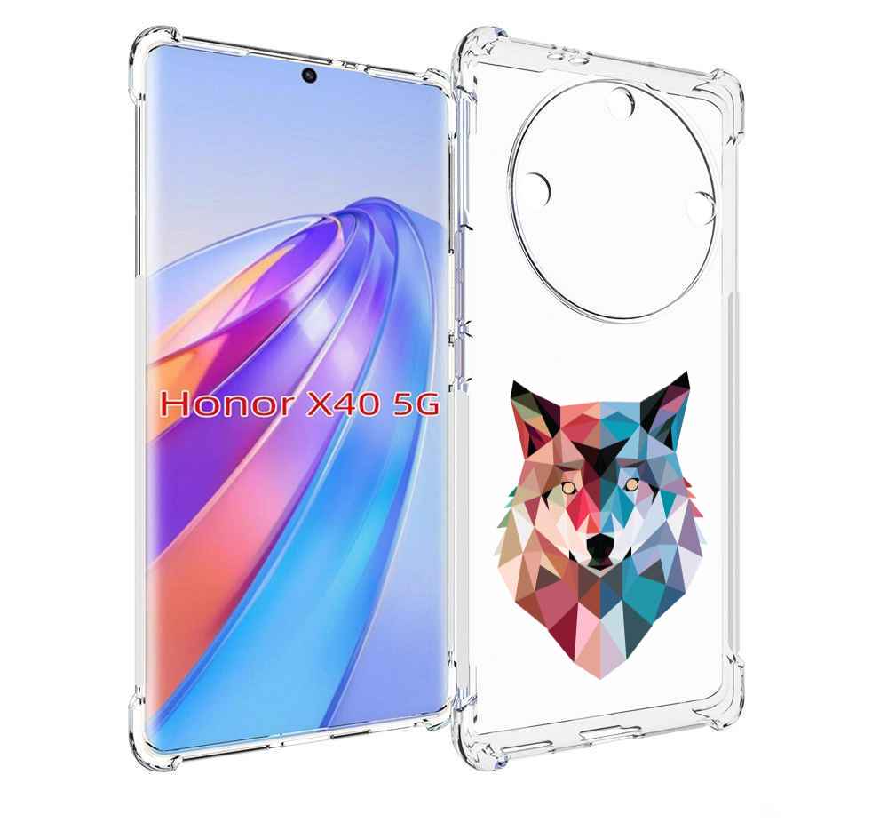 

Чехол MyPads Геометрический-волк для Honor X40, Прозрачный, Tocco