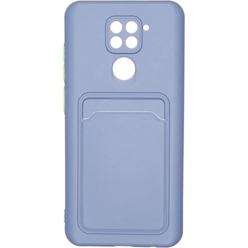 фото Чехол carmega для xiaomi redmi note 9 card blue