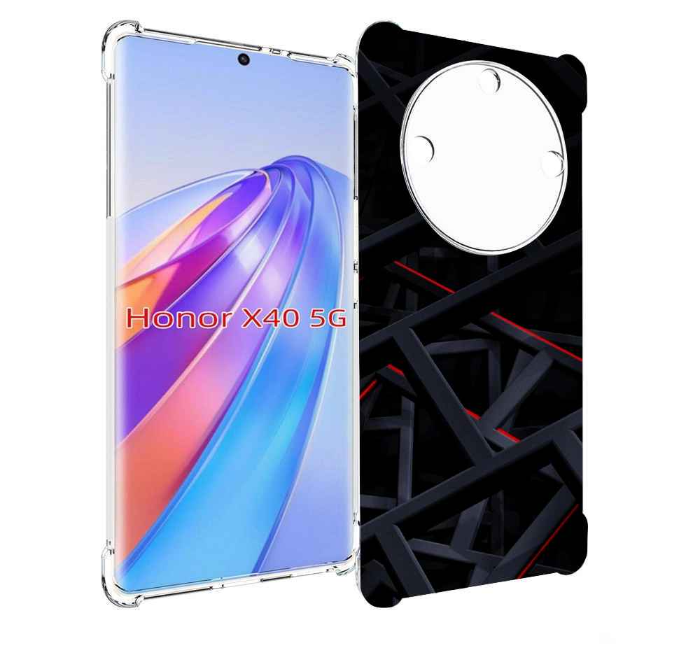 

Чехол MyPads Геометрия для Honor X40, Прозрачный, Tocco