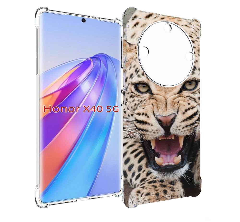 

Чехол MyPads Гепард-красивый мужской для Honor X40, Прозрачный, Tocco