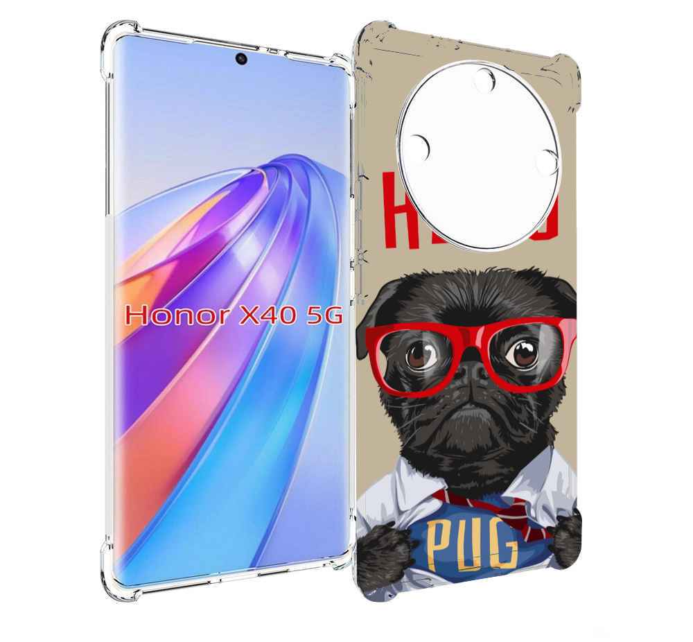 

Чехол MyPads Герой-PUG для Honor X40, Прозрачный, Tocco