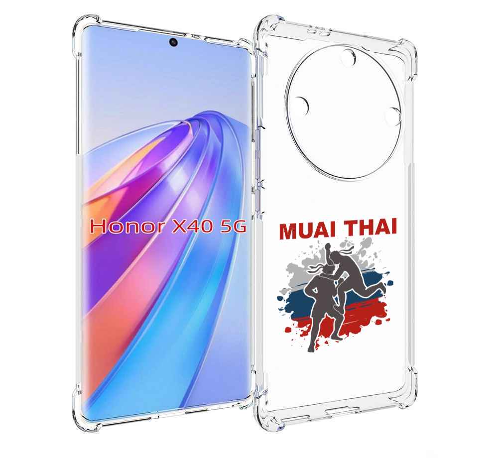 

Чехол MyPads Муайтай для Honor X40, Прозрачный, Tocco