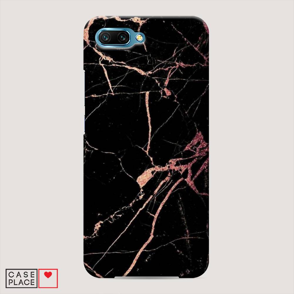 фото Чехол awog "мрамор розовое золото" для honor 10