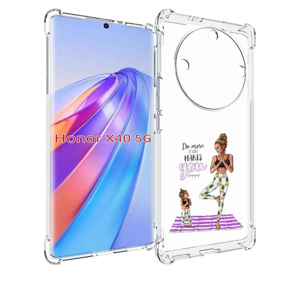 

Чехол MyPads Девочки-в-ананасах для Honor X40, Прозрачный, Tocco