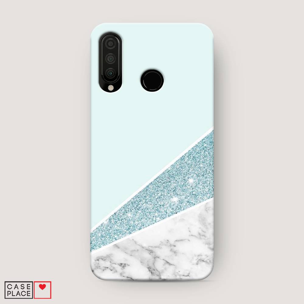 

Чехол Awog "Мрамор с голубыми блестками" для Honor 20S