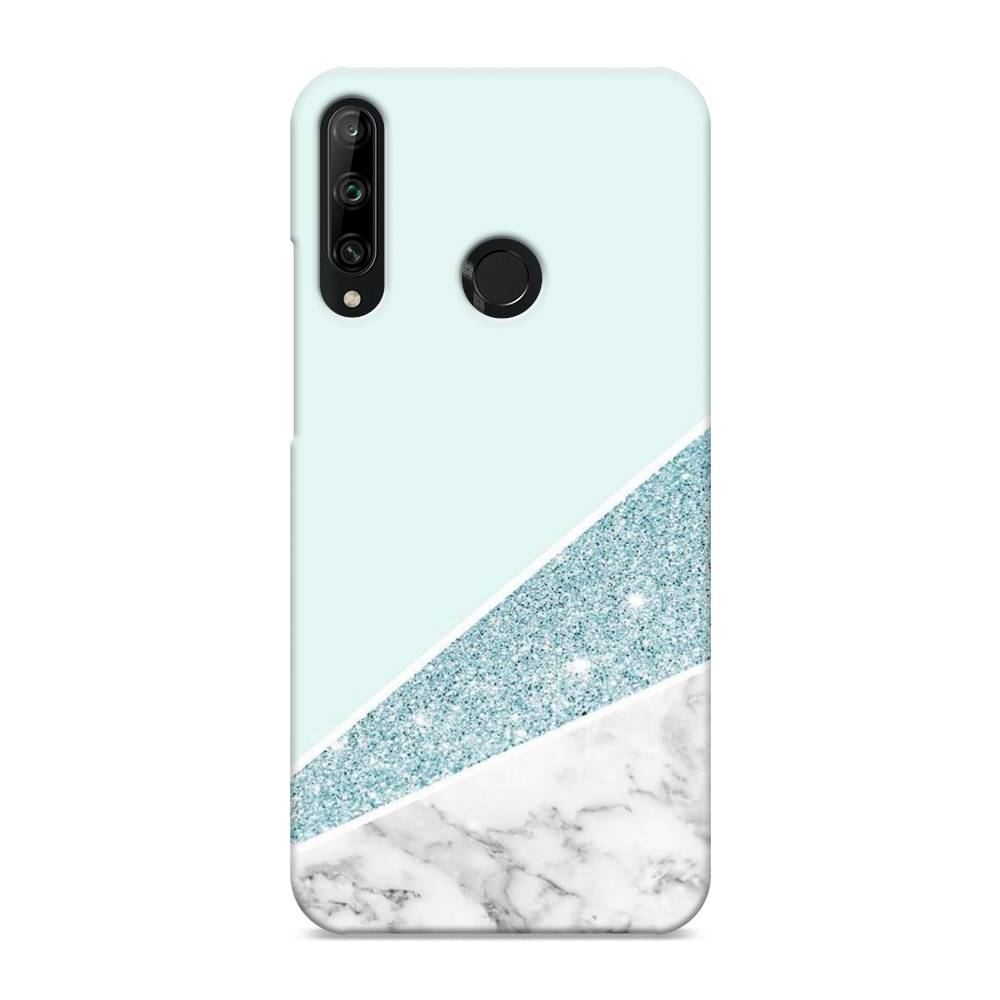 

Чехол Awog "Мрамор с голубыми блестками" для Honor 9C, 612520-2