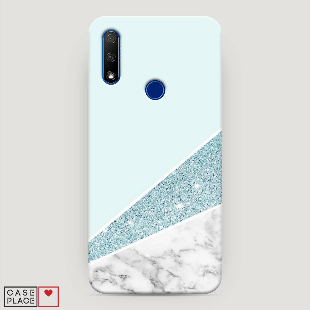

Чехол Awog "Мрамор с голубыми блестками" для Huawei P Smart Z, 69420-2