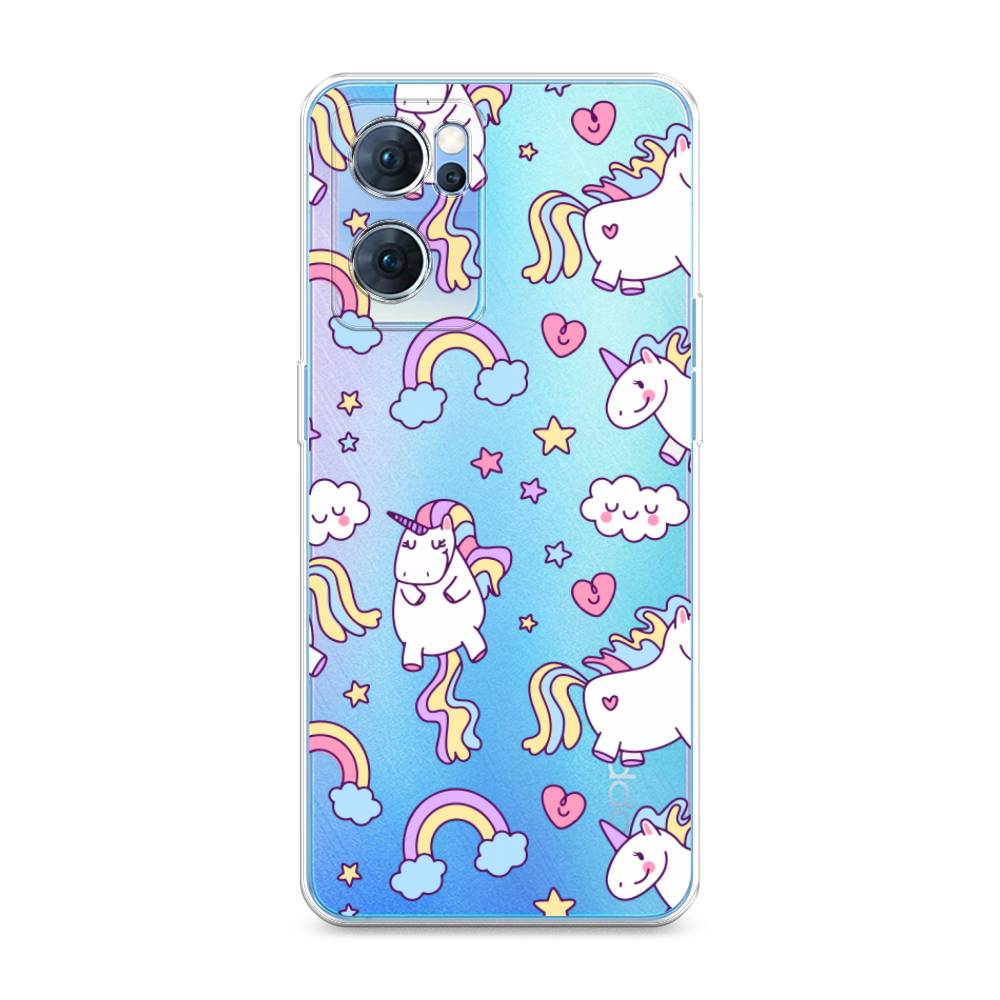 

Силиконовый чехол "Sweet unicorns dreams" на Oppo Reno 7, Sweet unicorns dreams