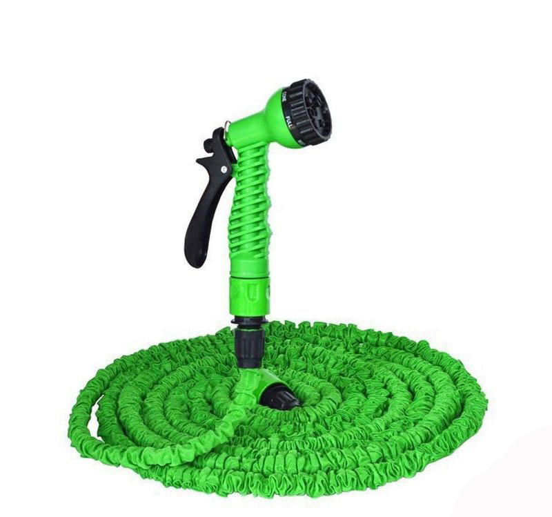 фото Шланг садовый растягивающийся для полива с распылителем, 52,5 метров, magic hose