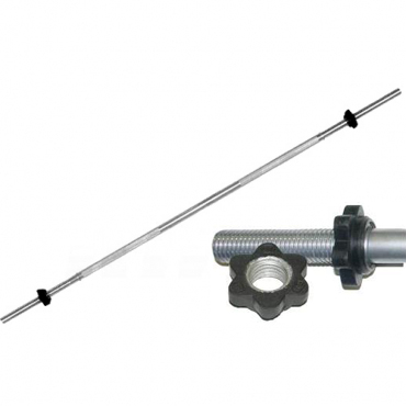 фото Гриф barbell 1250 мм d 30 мм замок гайка кетлера mb barbell