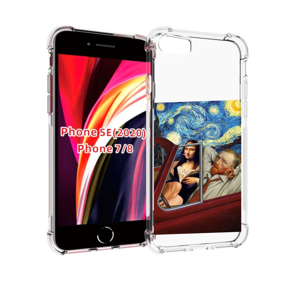 

Чехол MyPads Да-Винчи-в-одном для iPhone 7 4.7 / iPhone 8 / iPhone SE 2 (2020), Прозрачный, Tocco