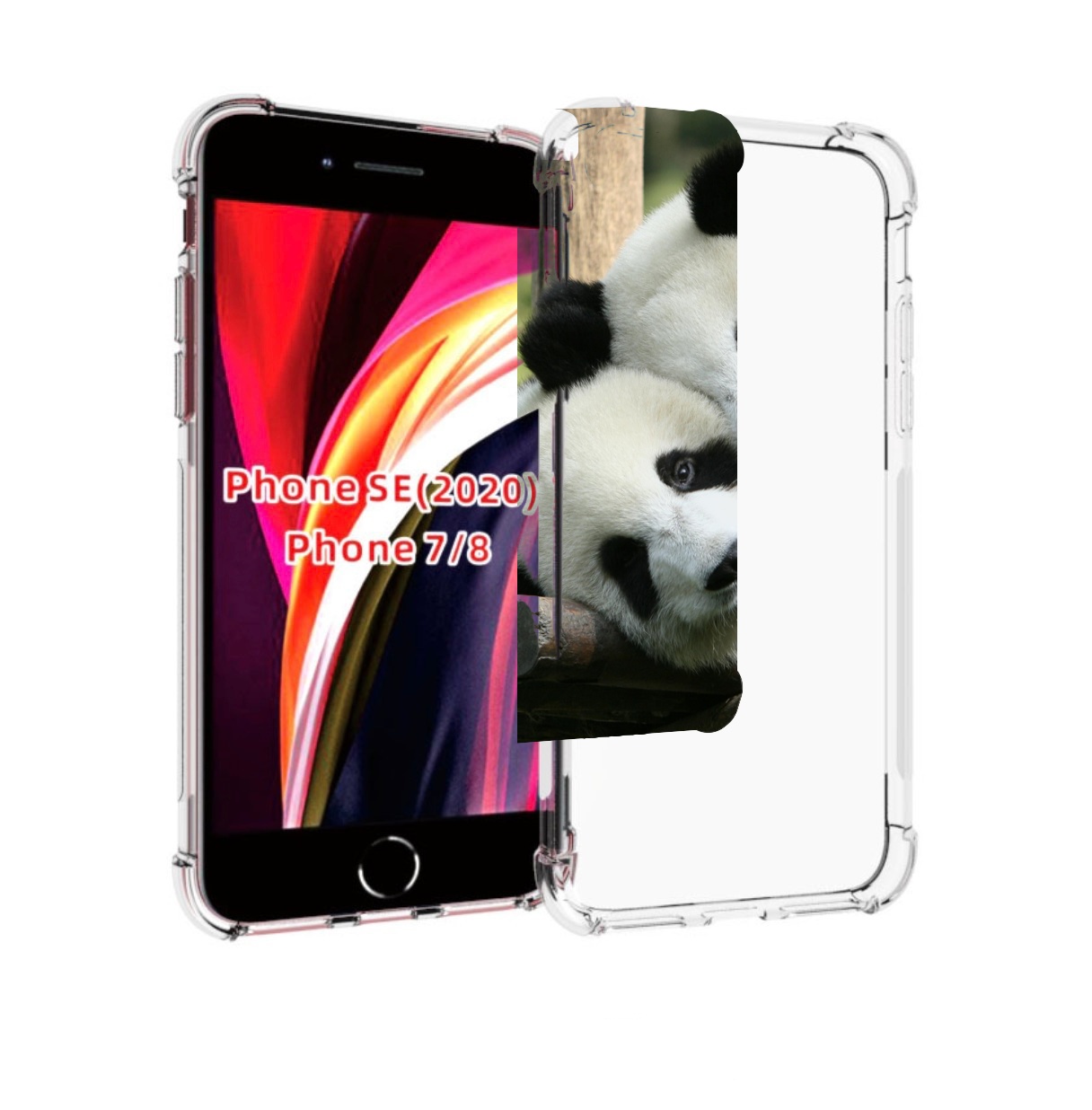 

Чехол MyPads Две-панды для iPhone 7 4.7 / iPhone 8 / iPhone SE 2 (2020), Прозрачный, Tocco