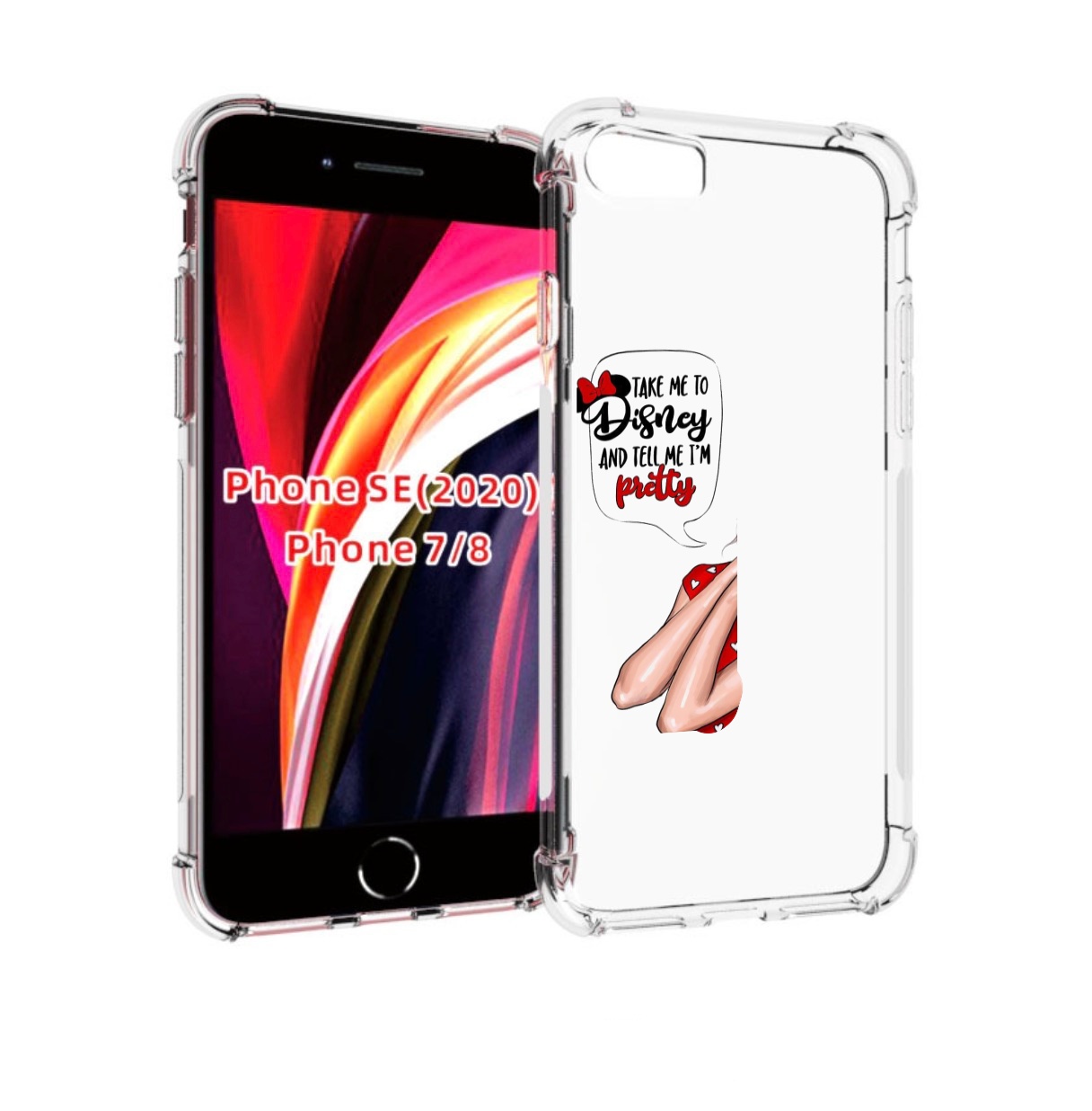 

Чехол MyPads Девушка-Мини женский для iPhone 7 4.7 / iPhone 8 / iPhone SE 2 (2020), Прозрачный, Tocco