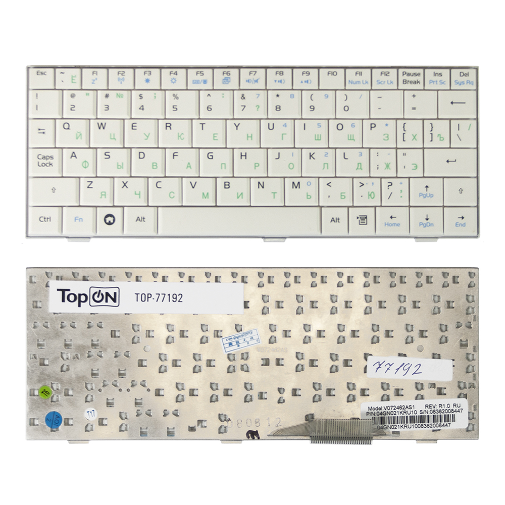 

Клавиатура TopON для ноутбука Asus Eee PC PC 700, 900, 4G Series