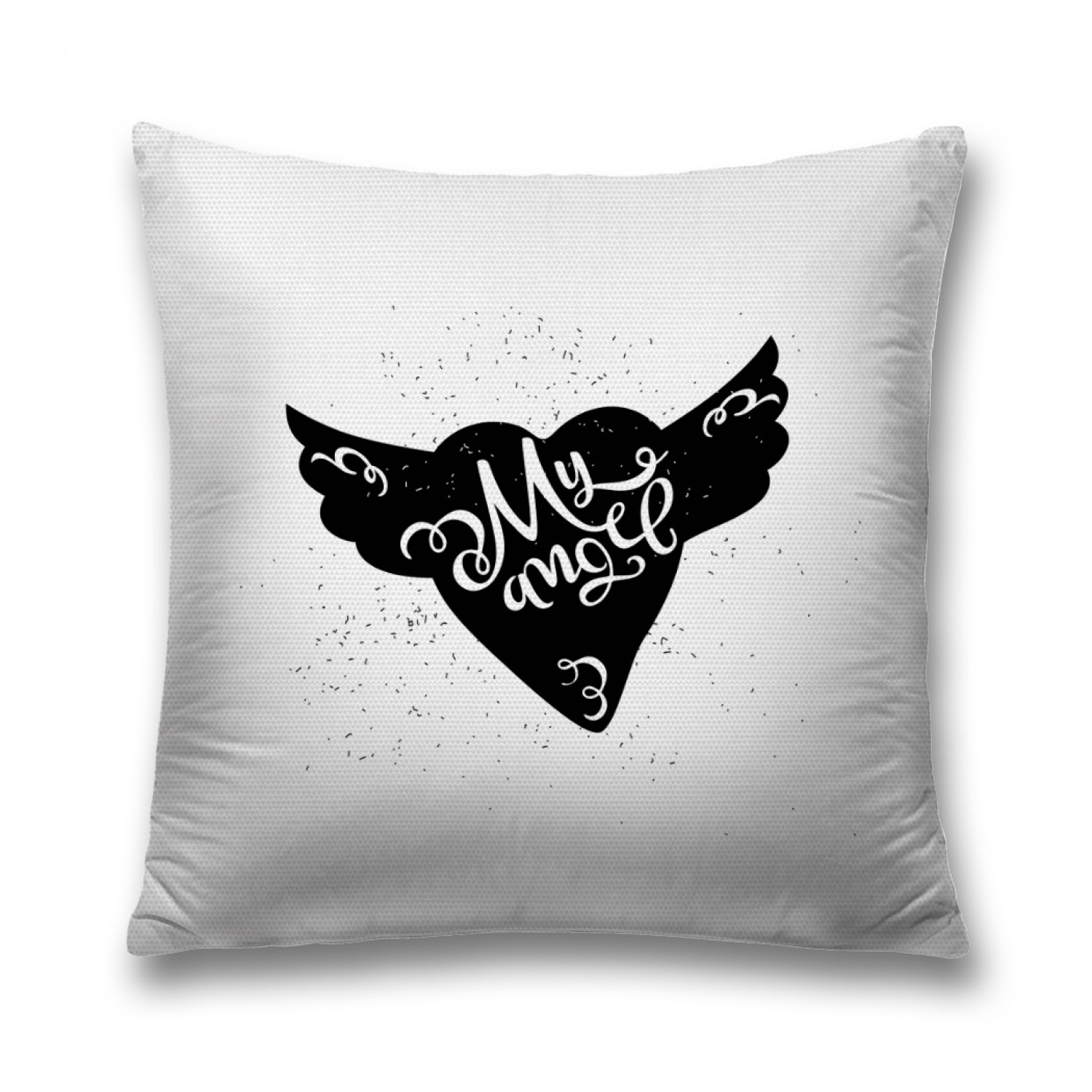 

Наволочка декоративная JoyArty "Крылатая любовь" на молнии, 45x45 см, Белый, Крылатая любовь