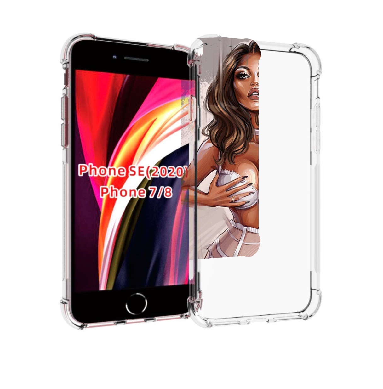 

Чехол MyPads Девушка-в-кружевном для iPhone 7 4.7 / iPhone 8 / iPhone SE 2 (2020), Прозрачный, Tocco