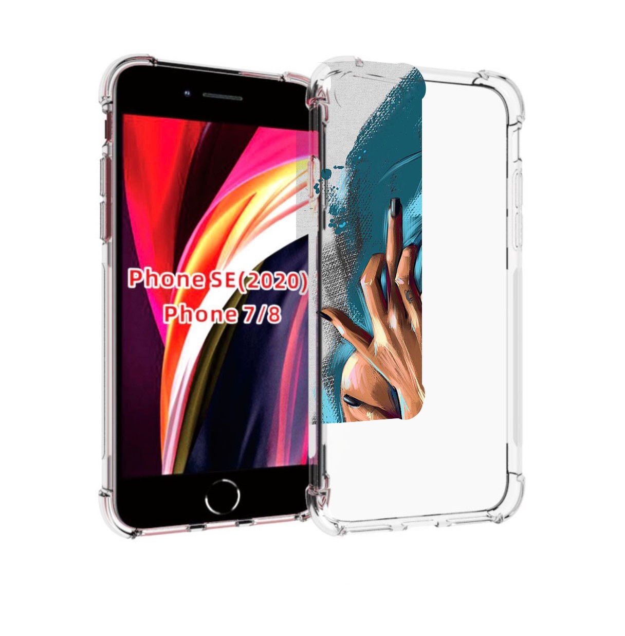 

Чехол MyPads Девушка-нарисованная-дерзкая женский для iPhone 7 4.7 / iPhone 8, Прозрачный, Tocco