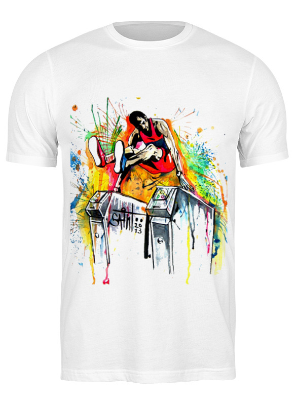 

Футболка мужская Printio прыжки в высоту' белая L, Белый, прыжки в высоту'