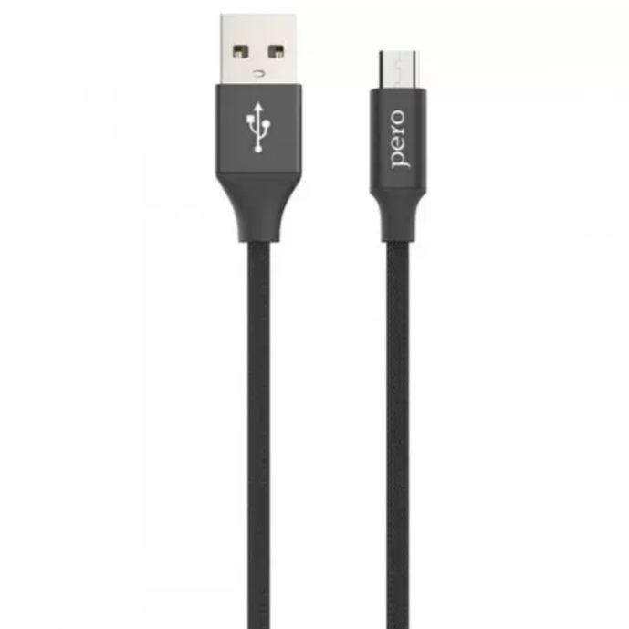 Кабель Pero DC-02 micro-USB, 2А, 1м, Black (PRDC-02MU1MB) DC-02 micro-USB,2А,1м,черный (PRDC-02MU1MB)