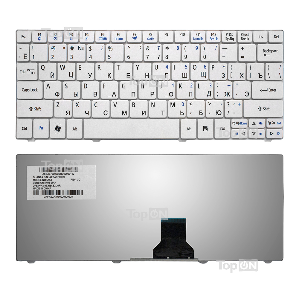 Клавиатура TopON для ноутбука Acer 1810, 1830T, 721, 722, 751 Series