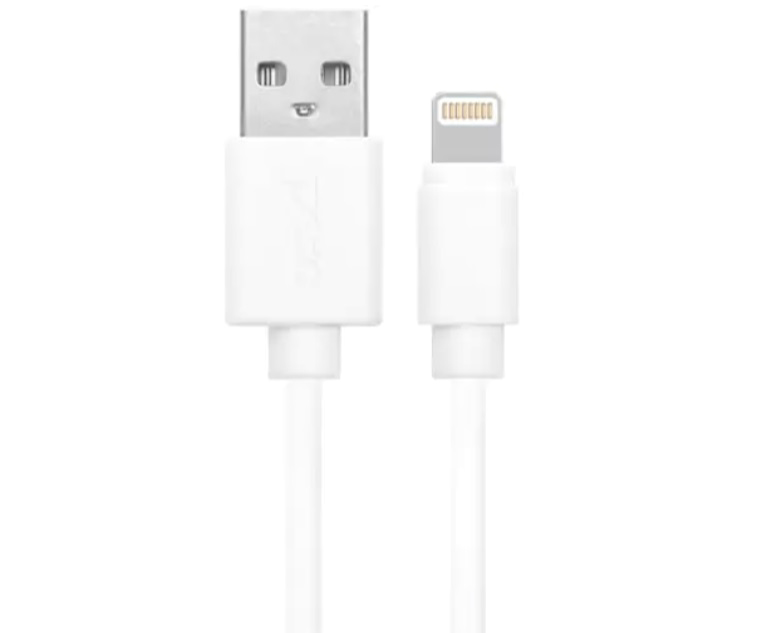 фото Кабель pero dc-03 8-pin lightning, 2а, 2м, white (prdc-038p2mw)