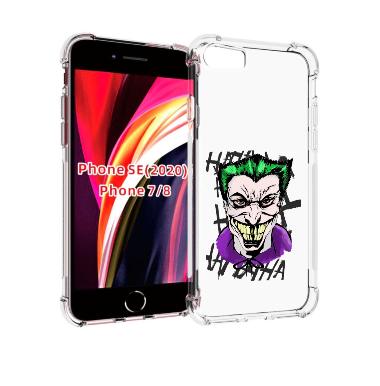 

Чехол MyPads Джокер-крейзи для iPhone 7 4.7 / iPhone 8 / iPhone SE 2 (2020), Прозрачный, Tocco