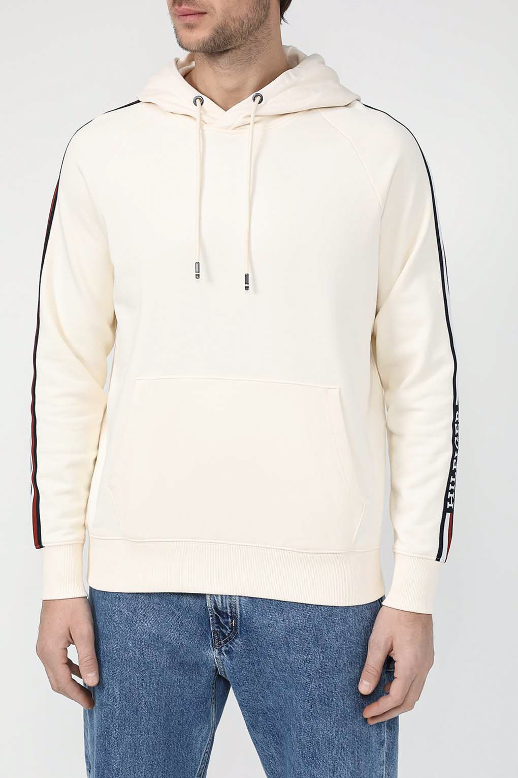 

Худи мужское Tommy Hilfiger MW0MW33662 бежевое XL, Бежевый, MW0MW33662