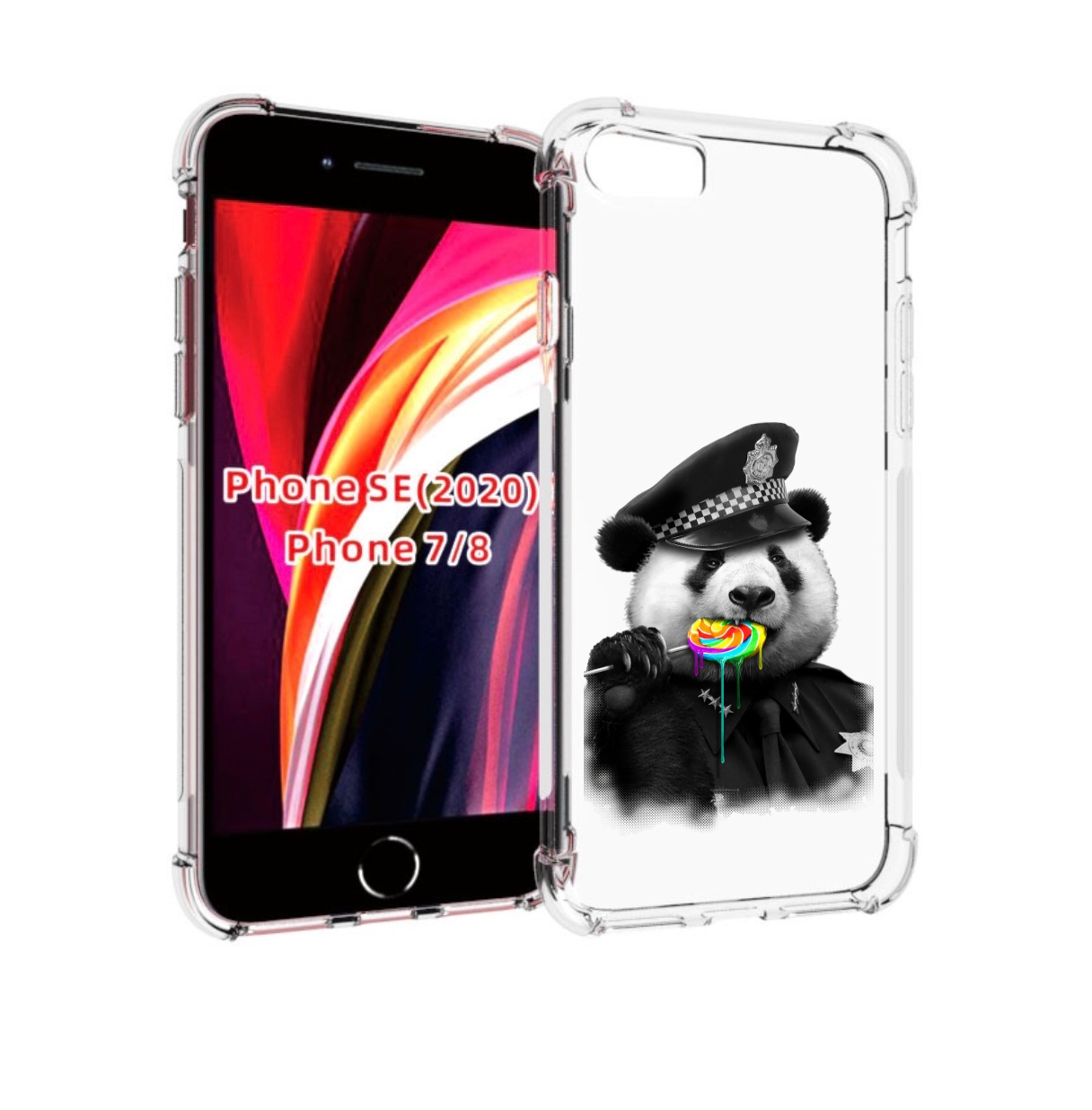 

Чехол MyPads Панда полиция для iPhone 7 4.7 / iPhone 8 / iPhone SE 2 (2020), Прозрачный, Tocco