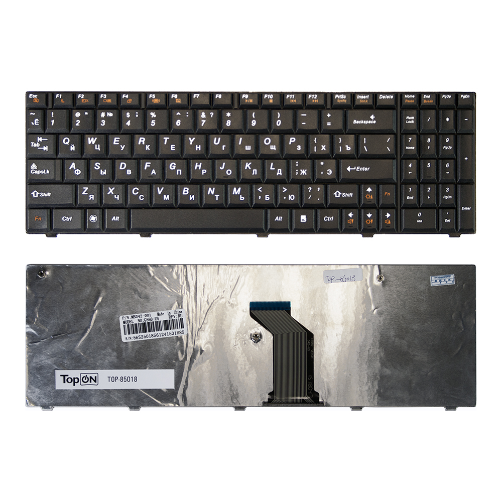 

Клавиатура TopON для ноутбука Lenovo IdeaPad G560, G560A, G560E, G565, G565A Series