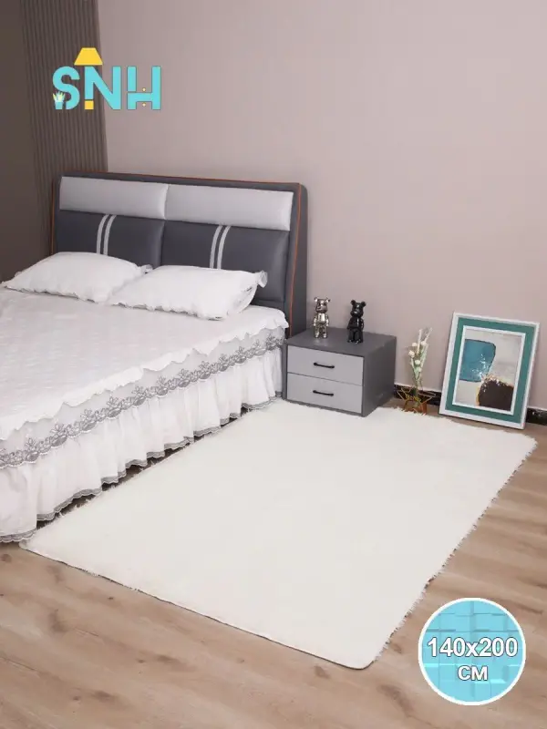 Ковер Шегги SNH140х200б 140х200 белый