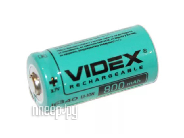 

Аккумулятор 16340 - Videx 800mAh 3.7V VID-16340-0.8-NP (1 штука)