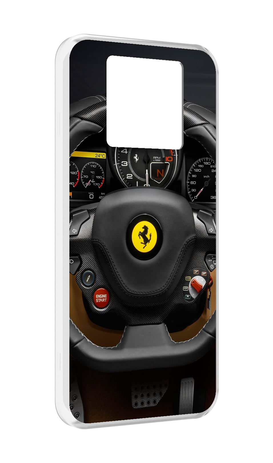 

Чехол MyPads Ферарри для Black Shark 3 5G / Black Shark 3S, Прозрачный, Tocco