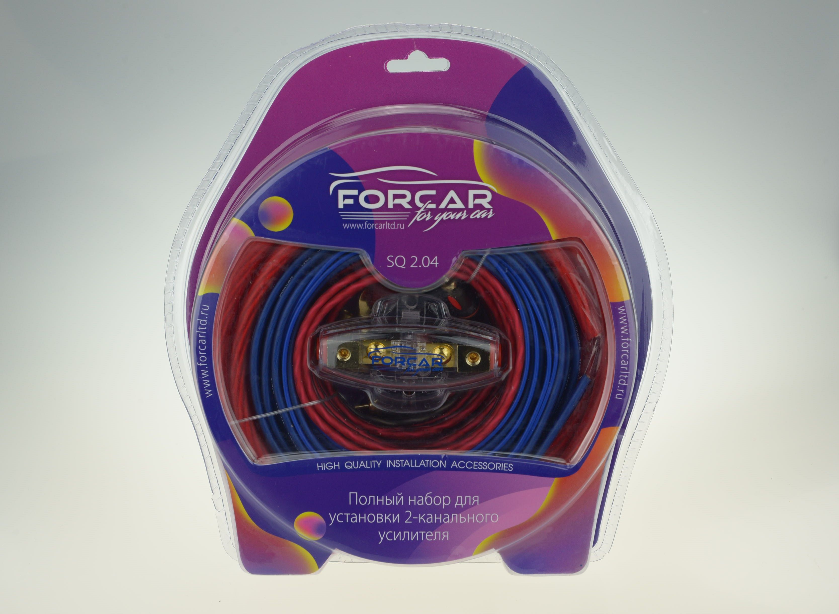 

Комплект проводов для подключения автоусилителя FORCAR SQ 2.04