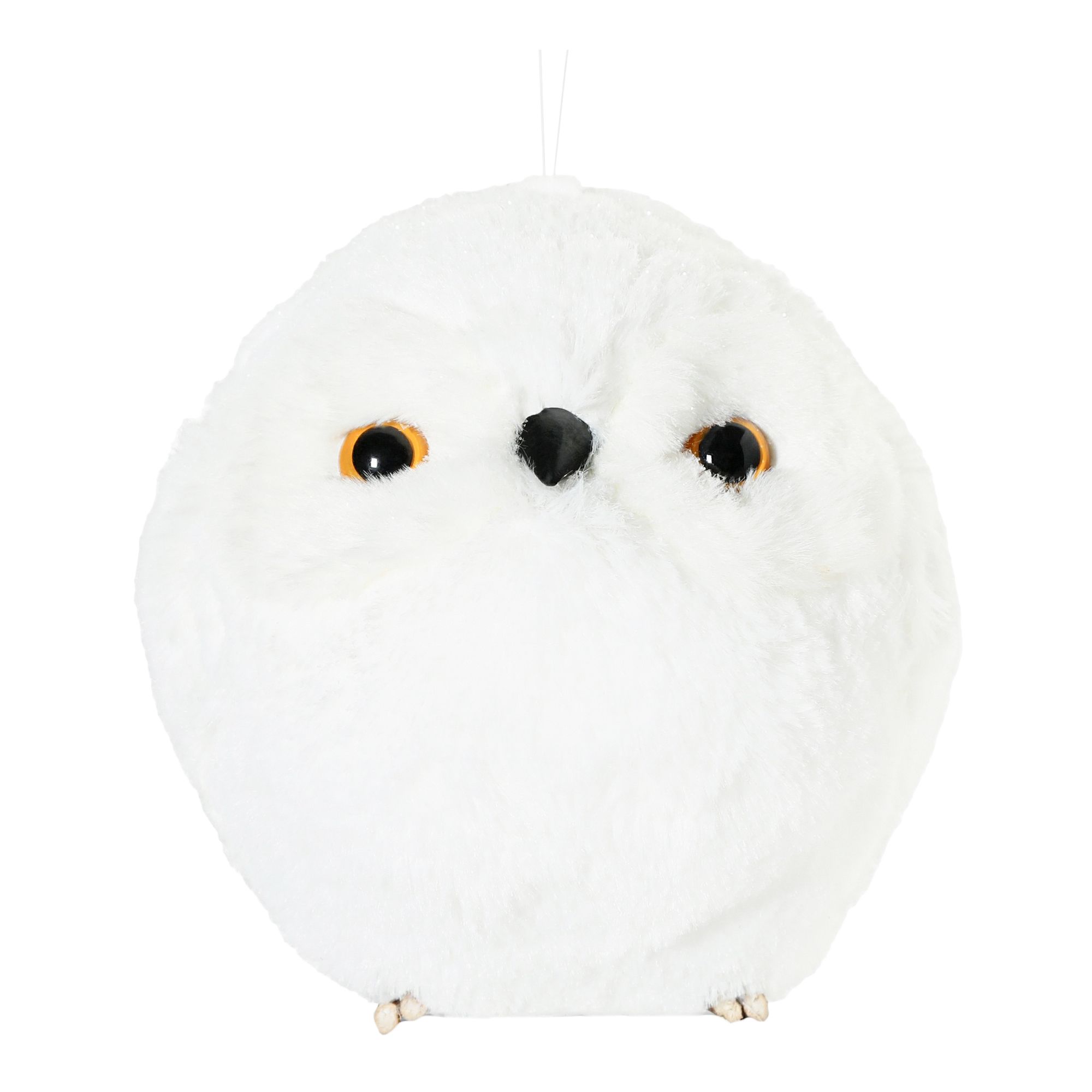 Елочная игрушка James arts Сова белая 13 х 13 х 13,5 см