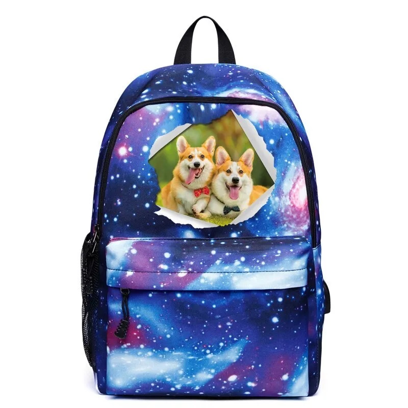 

Рюкзак детский ортопедический 264 Space Cat, Синий, Space
