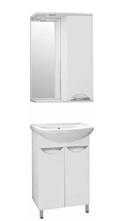 

Мебель для ванной Style Line Жасмин 55 белая