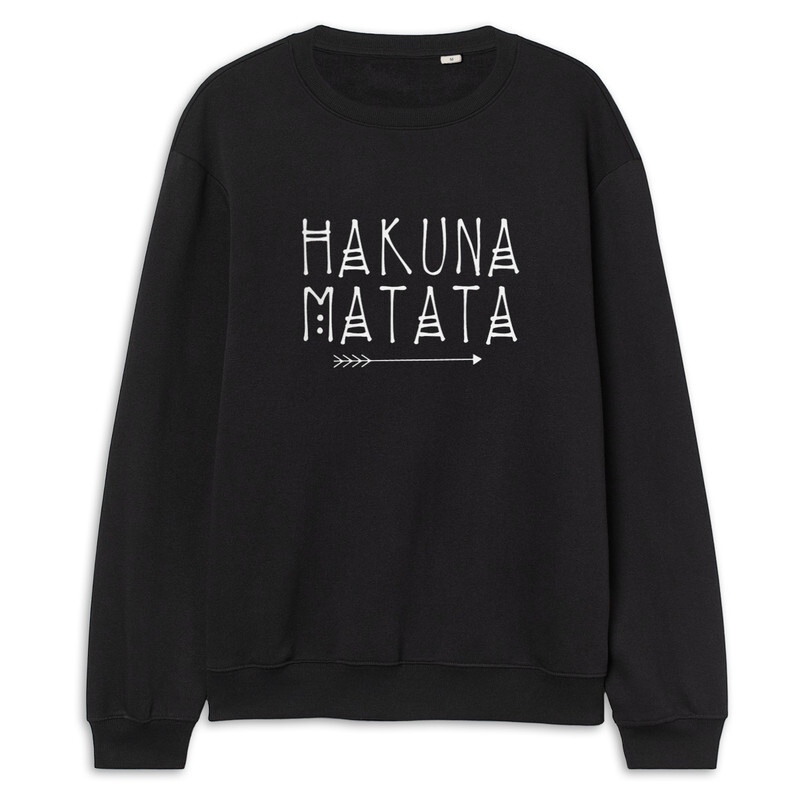 

Свитшот женский Dream Shirts 199-hakuna-swi-1 черный 50 RU, 199-hakuna-swi-1