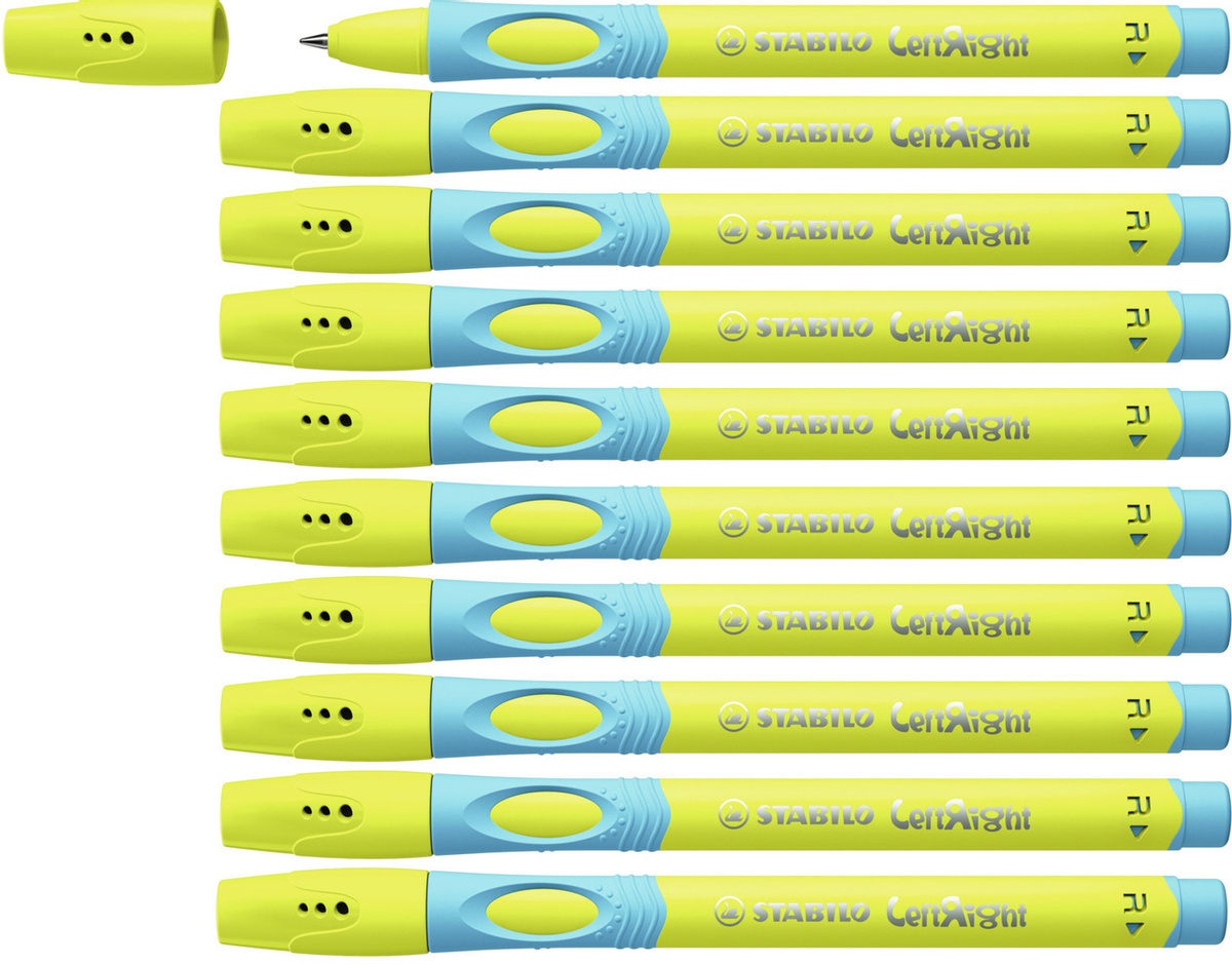 

Набор ручек шариковых Stabilo LeftRight 6328/8-10-41, синие, 0,8 мм, 10 шт., LeftRight