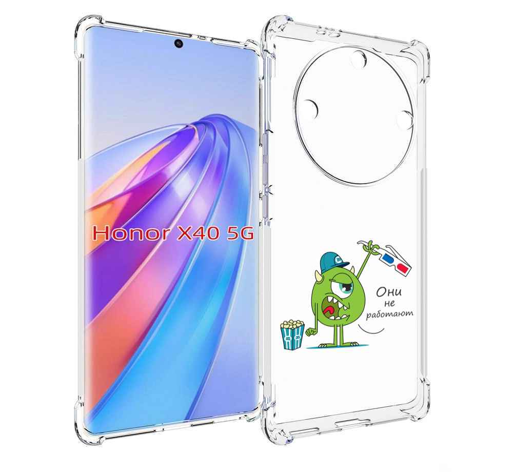 

Чехол MyPads Очки не работают для Honor X40, Прозрачный, Tocco