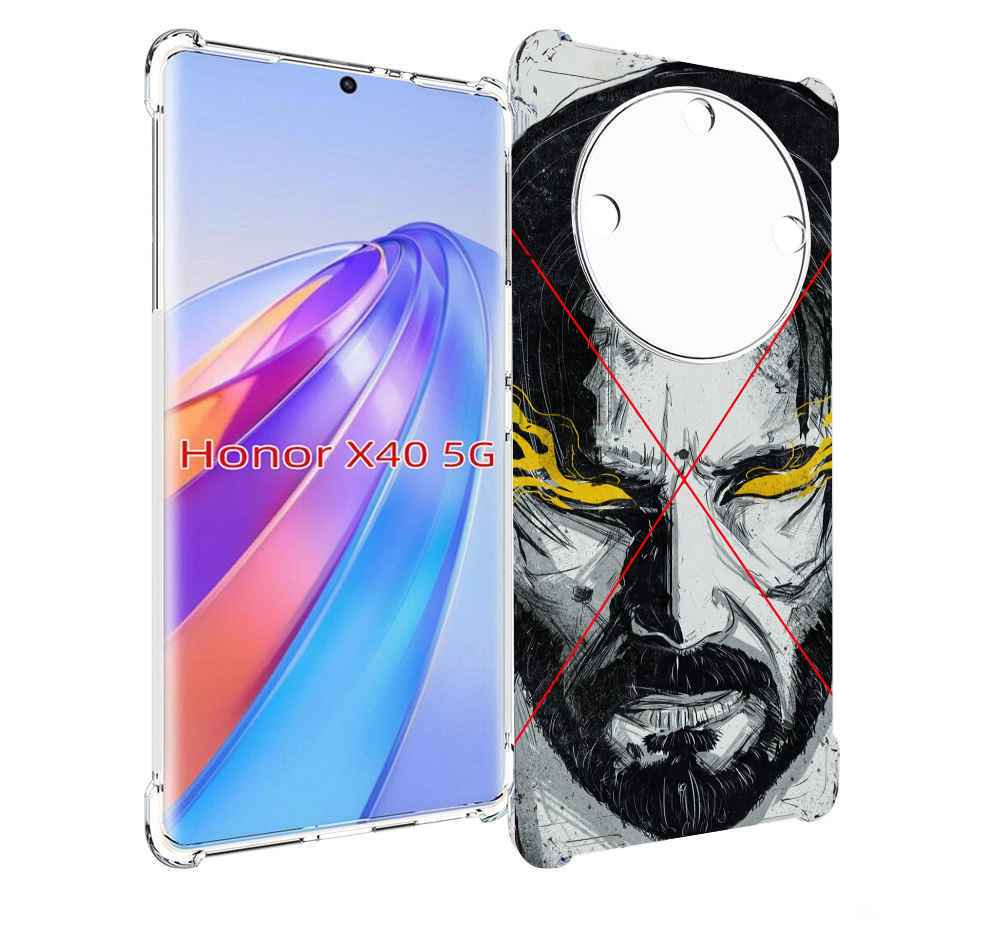 

Чехол MyPads Джон-Уик для Honor X40, Прозрачный, Tocco