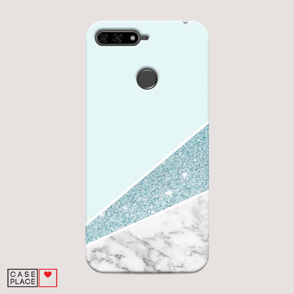

Чехол Awog "Мрамор с голубыми блестками" для Huawei Y6 Prime 2018, 65720-2